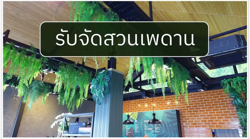 รับจัดสวนเพดาน