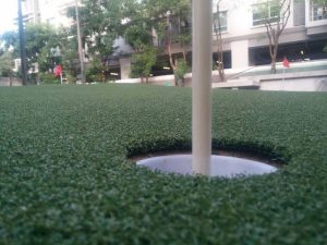 หญ้าเทียมสนามพัตต์กอล์ฟ